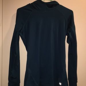 blue-green GapFit light hoodie